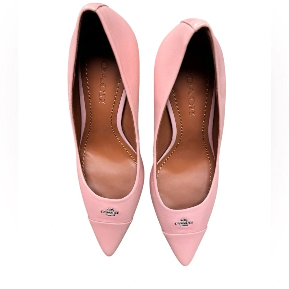 Coach Women's Blush Leather Heels